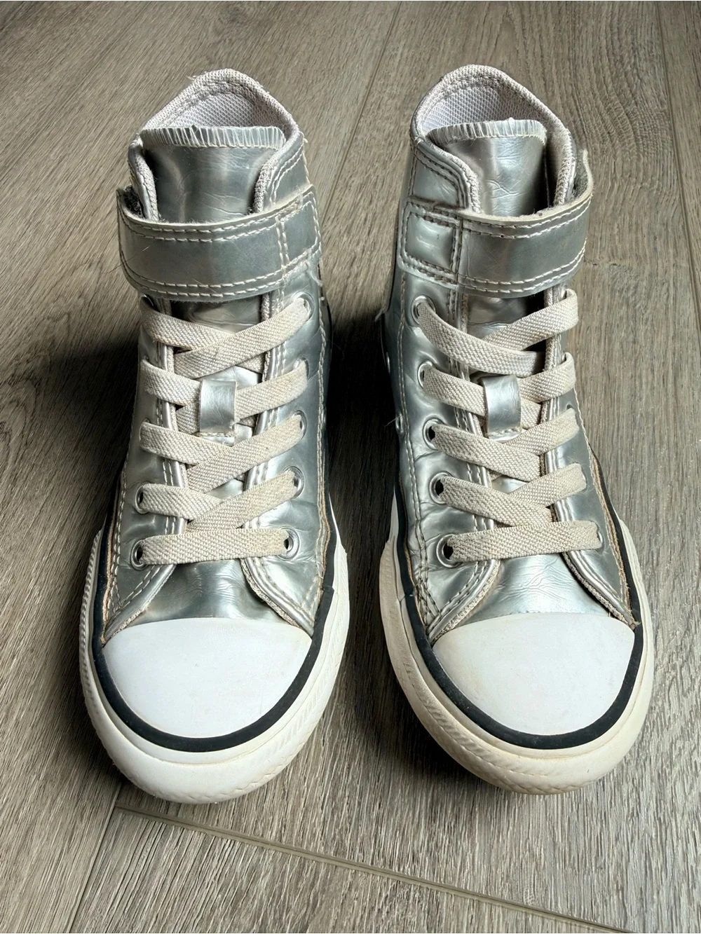 KIDS' CONVERSE CHUCK TAYLOR ALL STAR METALLIC HIGH-TOP